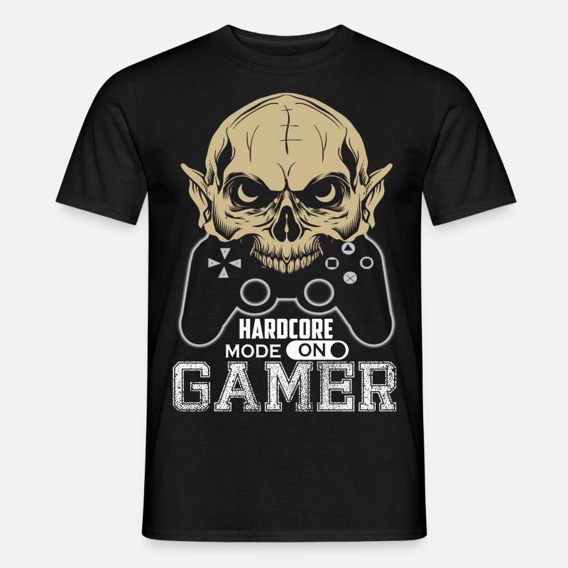Hardcore Gamer - Mode activé - T-shirt homme - noir