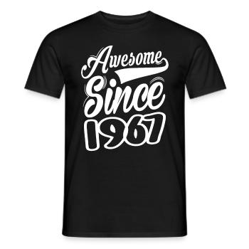 Awesome Since 1967 - Männer T-Shirt - Schwarz - Vorne - AI Model Male 178 light (178cm)