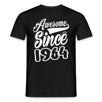 Awesome Since 1964 - Männer T-Shirt - Schwarz - Vorne - AI Model Male 178 light (178cm)