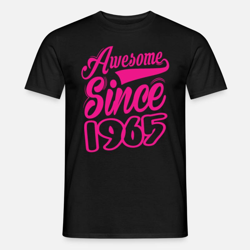 Awesome Since 1965 - Männer T-Shirt - Schwarz