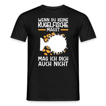 Kugelfisch nicht mögen Riesenkugelfisch - Männer T-Shirt - Schwarz - Vorne - AI Model Male 178 light (178cm)