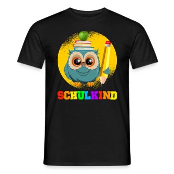 Schulkind Grundschule Einschulung 1. Klasse - Männer T-Shirt - Schwarz - Vorne - AI Model Male 178 light (178cm)