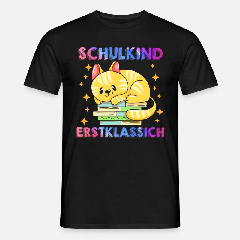 Schulkind Erstklassig Einschulung 1. Klasse - Männer T-Shirt - Schwarz