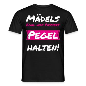 Quoi qu’il arrive, niveau Enterrement de vie de garçon - T-shirt homme - noir - Devant - AI Model Male 178 light (178cm)
