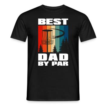 Best Dad By Par - Men's T-Shirt - black - Front - AI Model Male 178 light (178cm)