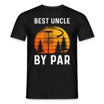 Uncle By Par - Männer T-Shirt - Schwarz - Vorne - AI Model Male 178 light (178cm)