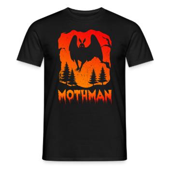 Mothman - Men's T-Shirt - black - Front - AI Model Male 178 light (178cm)