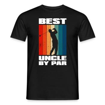 Uncle By Par - Männer T-Shirt - Schwarz - Vorne - AI Model Male 178 light (178cm)