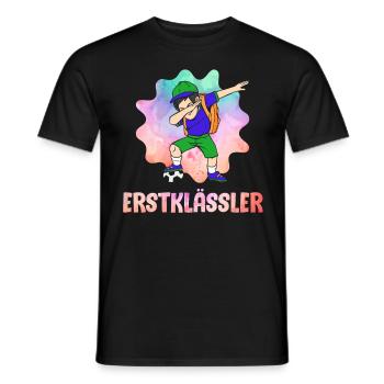 Erstklässler Schulkind Einschulung 1. Klasse - Männer T-Shirt - Schwarz - Vorne - AI Model Male 178 light (178cm)