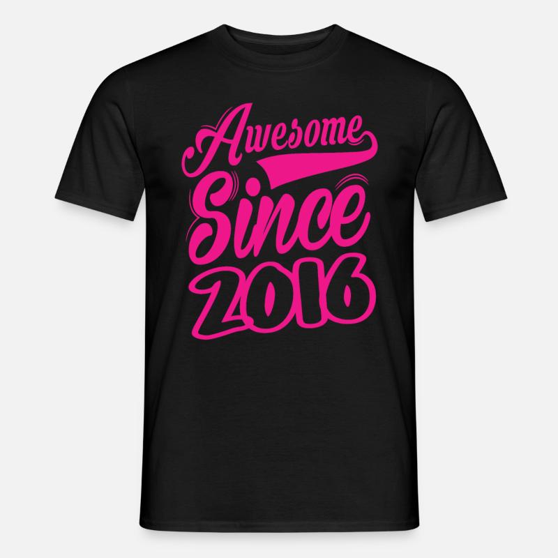 Awesome Since 2016 - Männer T-Shirt - Schwarz