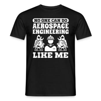 Raumfahrtingenieur Aerospace Engineering comme moi - T-shirt homme - noir - Devant - AI Model Male 178 light (178cm)