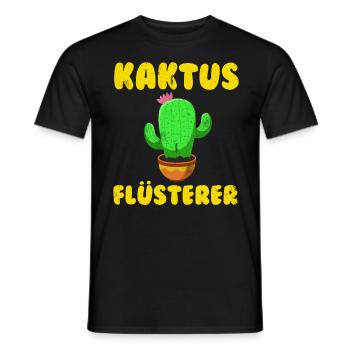 Kaktus Flüsterer Kakteen Sukkulenten Mädchen - Männer T-Shirt - Schwarz - Vorne - AI Model Male 178 light (178cm)