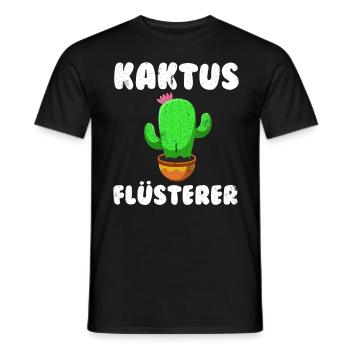 Kaktus Flüsterer Kakteen Sukkulenten Mädchen - Männer T-Shirt - Schwarz - Vorne - AI Model Male 178 light (178cm)