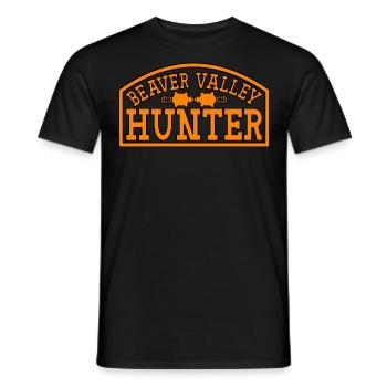 Beaver Valley Hunter Beaver Valley Hunter Hommes - T-shirt homme - noir - Devant - AI Model Male 178 light (178cm)