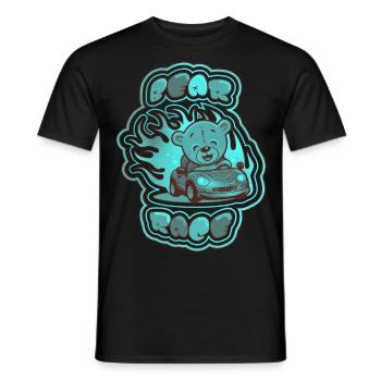 Course de l'ours en peluche 3 - T-shirt homme - noir - Devant - AI Model Male 178 light (178cm)