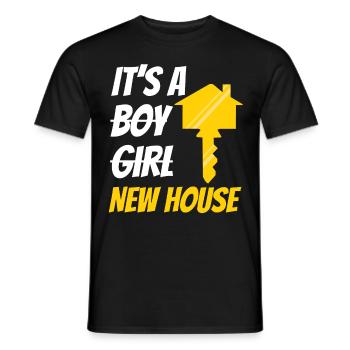 It's A New House - Men's T-Shirt - black - Front - AI Model Male 178 light (178cm)