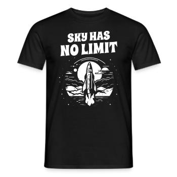Raumfahrtingenieur Sky Has No Limit Ingenieur - Männer T-Shirt - Schwarz - Vorne - AI Model Male 178 light (178cm)
