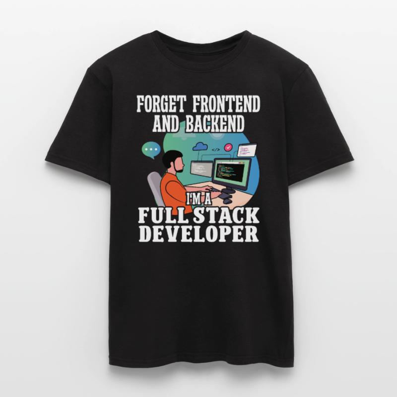Développeur logiciel Full Stack Développeur Coder Geek T-shirt homme