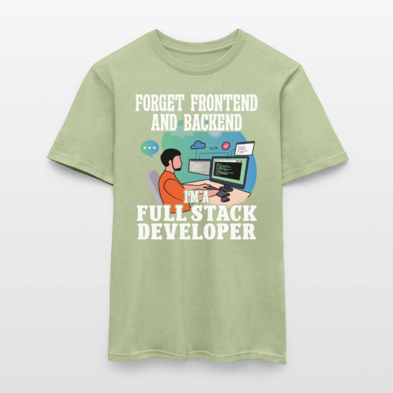 Softwareentwickler Full Stack Developer Coder Geek Männer T-Shirt