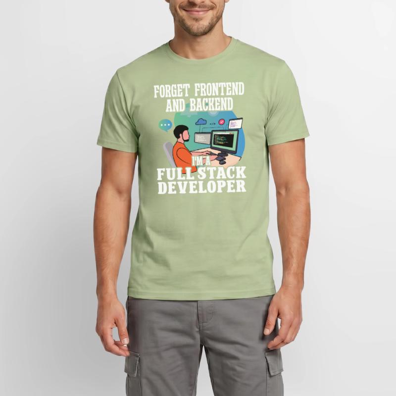 Softwareentwickler Full Stack Developer Coder Geek Männer T-Shirt