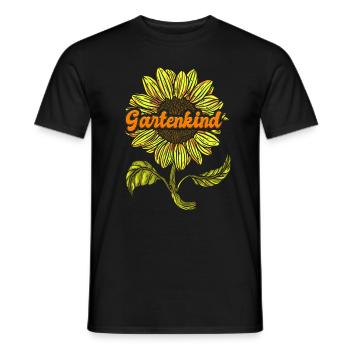 Gartenkind Sonnenblumen Gartenfreunde Blumenliebe - Männer T-Shirt - Schwarz - Vorne - AI Model Male 178 light (178cm)