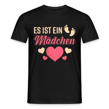 Es ist ein Mädchen werdende Mama 2024 Babygirl - Männer T-Shirt - Schwarz - Vorne - AI Model Male 178 light (178cm)