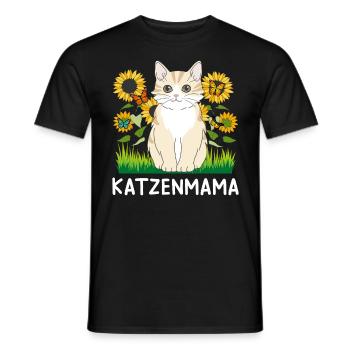 Katzenmama Kitten Katzenbesitzer I love Cats - Männer T-Shirt - Schwarz - Vorne - AI Model Male 178 light (178cm)
