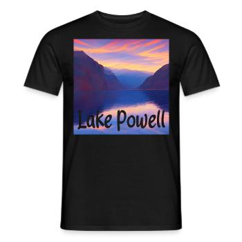Lake Powell - Natural Beauty - Men's T-Shirt - black - Front - AI Model Male 178 light (178cm)