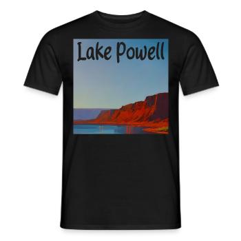 Lake Powell - Natural Beauty - Men's T-Shirt - black - Front - AI Model Male 178 light (178cm)