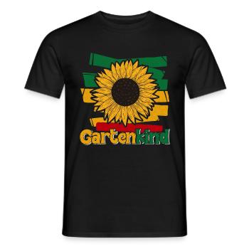 Gartenkind Sonnenblumen Gartenliebhaberin - Männer T-Shirt - Schwarz - Vorne - AI Model Male 178 light (178cm)