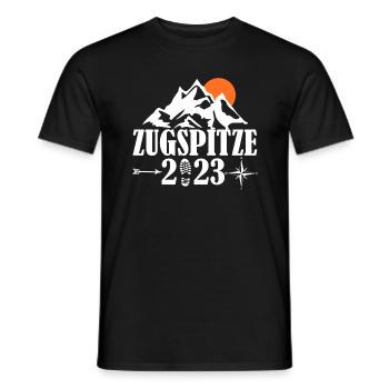 Zugspitze 2023 - Männer T-Shirt - Schwarz - Vorne - AI Model Male 178 light (178cm)
