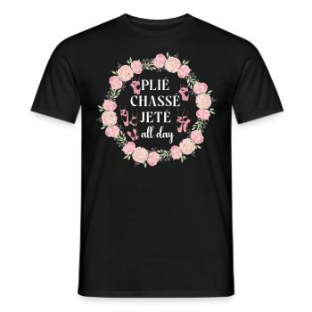 Ballet Dancer Dance Girl Ballerina - Männer T-Shirt - Schwarz - Vorne - AI Model Male 178 light (178cm)