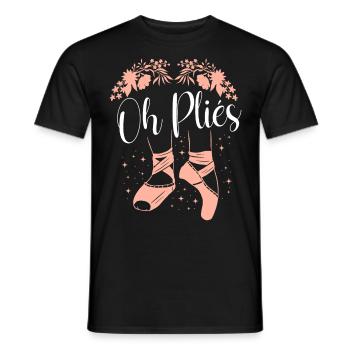 Ballerina Danza Ballerina Ballerina - T-shirt uomo - nero - Fronte - AI Model Male 178 light (178cm)