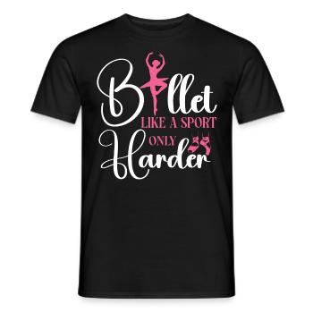 Ballet Dancer Dance Girl Ballerina - Männer T-Shirt - Schwarz - Vorne - AI Model Male 178 light (178cm)