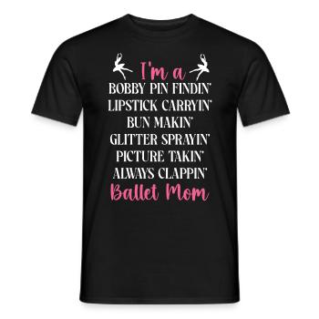Ballet Dancer Dance Girl Ballerina - Männer T-Shirt - Schwarz - Vorne - AI Model Male 178 light (178cm)