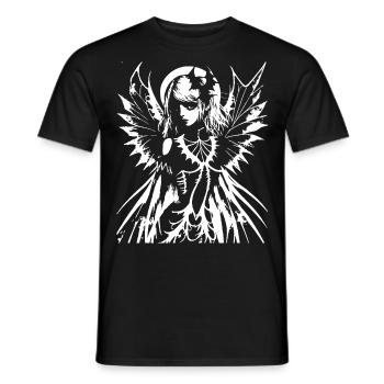 Fairycore Ästhetik Skelett Fee Goth Gothic G - Männer T-Shirt - Schwarz - Vorne - AI Model Male 178 light (178cm)
