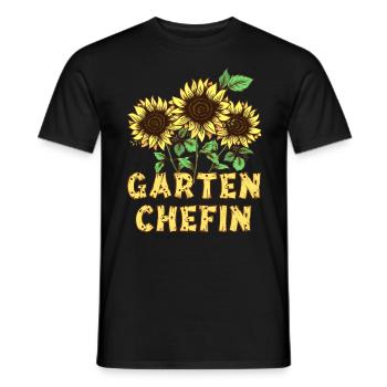 Garten Chefin Gartenliebhaberin Gartenfreundin - Männer T-Shirt - Schwarz - Vorne - AI Model Male 178 light (178cm)