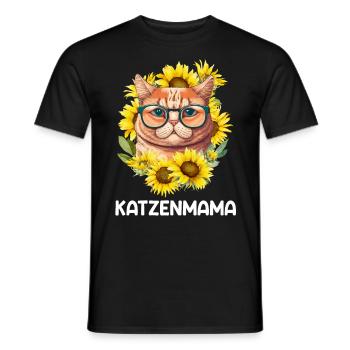 Katzenmama Kitten Katzenbesitzer I love Cats - Männer T-Shirt - Schwarz - Vorne - AI Model Male 178 light (178cm)