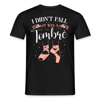 Ballet Dancer Dance Girl Ballerina - Men's T-Shirt - black - Front - AI Model Male 178 light (178cm)