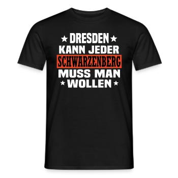 Schwarzenberg - Männer T-Shirt - Schwarz - Vorne - AI Model Male 178 light (178cm)