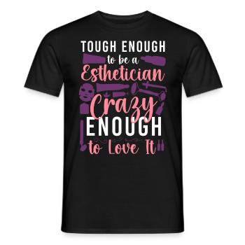 Cute Licensed Esthetician Skincare - Männer T-Shirt - Schwarz - Vorne - AI Model Male 178 light (178cm)