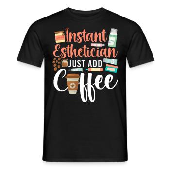Cute Licensed Esthetician Skincare - Männer T-Shirt - Schwarz - Vorne - AI Model Male 178 light (178cm)