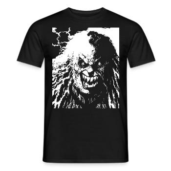 Horror Clown Spooky Halloween Horror Film Evil Cl - Men's T-Shirt - black - Front - AI Model Male 178 light (178cm)