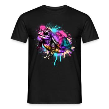 Tortue tortue tortue - T-shirt homme - noir - Devant - AI Model Male 178 light (178cm)