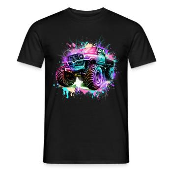 Monster truck - T-shirt homme - noir - Devant - AI Model Male 178 light (178cm)
