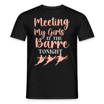 Ballet Danseuse Danse Ballerine - T-shirt homme - noir - Devant - AI Model Male 178 light (178cm)