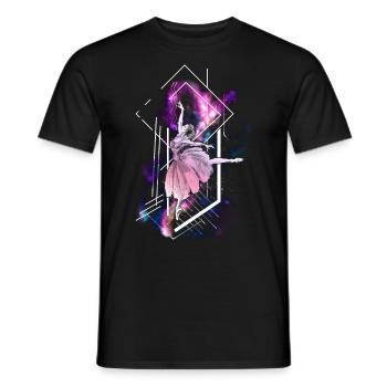 Ballet Danseuse Danse Ballerine - T-shirt homme - noir - Devant - AI Model Male 178 light (178cm)