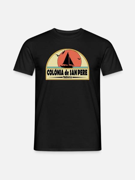 colonia de san pere - Männer T-Shirt - Schwarz