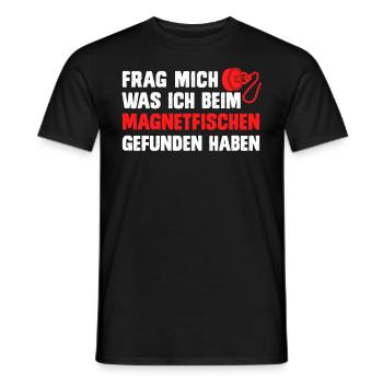 Magnetangler Frag was ich beim Magnetfischen fand - Männer T-Shirt - Schwarz - Vorne - AI Model Male 178 light (178cm)