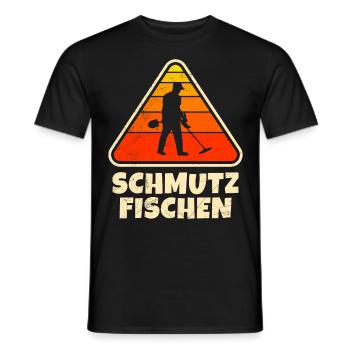 Sondengänger Dirt Fishing Metalldetektor - Männer T-Shirt - Schwarz - Vorne - AI Model Male 178 light (178cm)